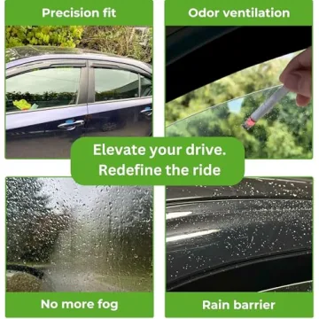 IG Window Visors for 2015-2020 Honda Fit - Stylish Rain Guards
