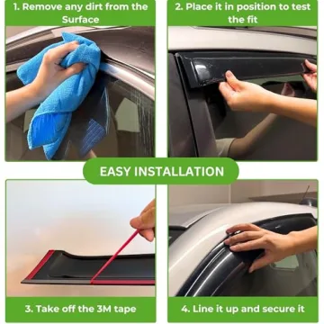 IG Window Visors for 2015-2020 Honda Fit - Stylish Rain Guards