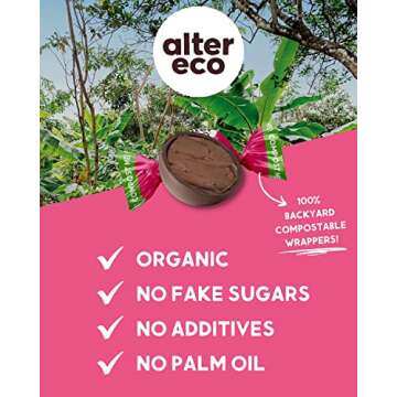 Alter Eco | Deep Dark Sea Salt Truffles | 58% Pure Dark Cocoa, Fair Trade, Organic, Non-GMO, Gluten Free Dark Chocolate Truffles (10 Count (Pack of 1))