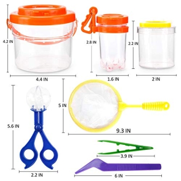 Kids Bug Catcher Kit Outdoor Explorer Set with Magnifiers