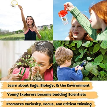 Kids Bug Catcher Kit Outdoor Explorer Set with Magnifiers