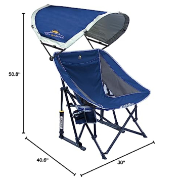 GCI Outdoor Pod Rocker Chair with SunShade Canopy - Comfort Anywhere!