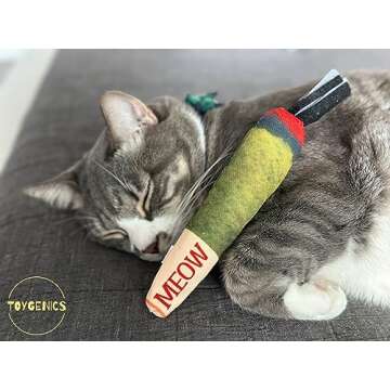 Doobie Catnip Toy for Indoor Cats | Durable Crinkle Fun