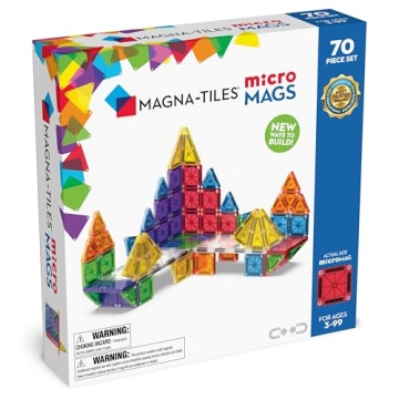 MAGNA-TILES microMAGS 70-Piece Magnetic Building Set