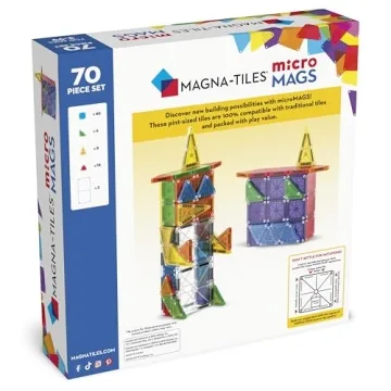 MAGNA-TILES microMAGS 70-Piece Magnetic Building Set