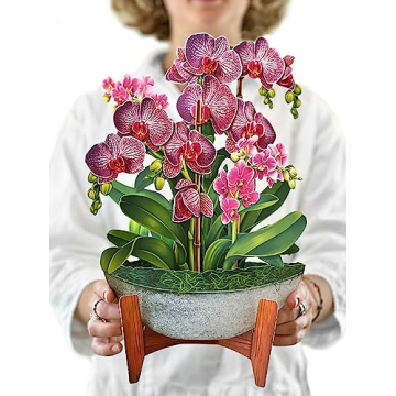 Freshcut Paper 3D Orchid Oasis Pop Up Greeting Cards
