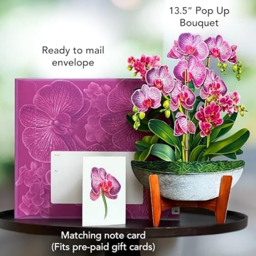 3D Orchid Oasis Pop Up Greeting Cards