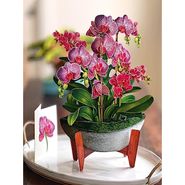 3D Orchid Oasis Pop Up Greeting Cards