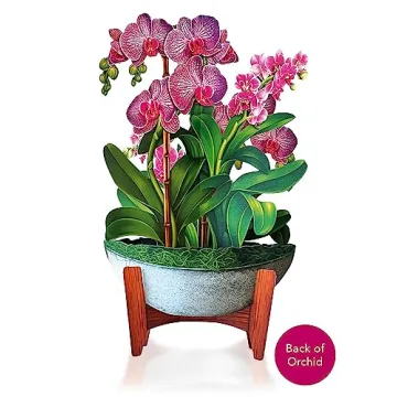 3D Orchid Oasis Pop Up Greeting Cards