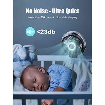 FRIZCOL Clip on Fan with Misting - 6000mAh Portable Fan with Light & Hook - Rechargeable Fan Battery Powered Up to 40 Hours Cooling & 2h Misting for Travel, Office, Desk