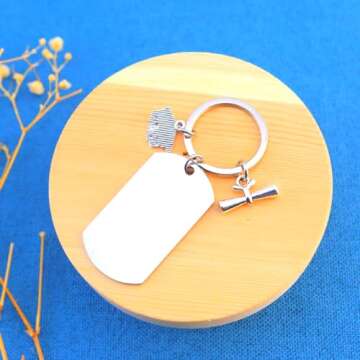 2024 Graduation Gifts for Her Him Best Friend Graduation Keychain Graduation Present for Sister Son Granddaughter Brother Niece Nephew Meaningful Inspirational High School College Graduation Gifts