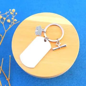 2024 Graduation Keychain Gift for Him Her Inspirational Keepsake