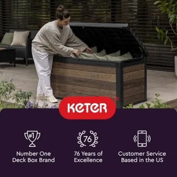 Durable Keter Outdoor Storage Deck Box for Patio