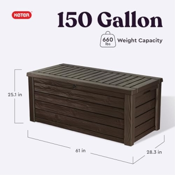 Durable Keter Outdoor Storage Deck Box for Patio