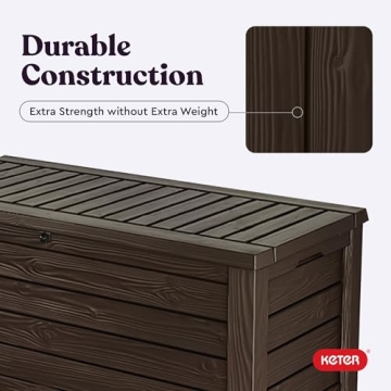 Durable Keter Outdoor Storage Deck Box for Patio