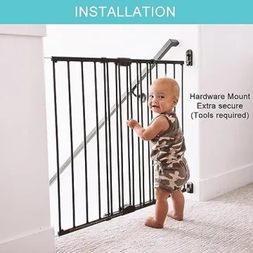 Toddleroo by North States Baby Gate for Stairs Stylish Safety