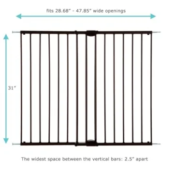 Toddleroo by North States Baby Gate for Stairs Stylish Safety