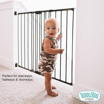 Toddleroo by North States Baby Gate for Stairs Stylish Safety