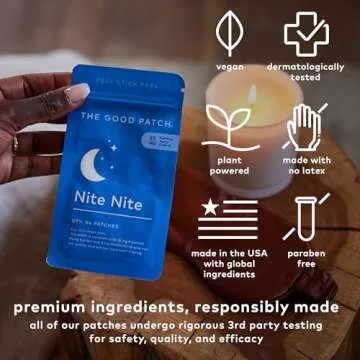 Effective Natural Sleep Patch with Hemp and Melatonin