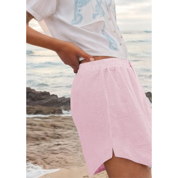 Stylish YUENIU Summer Striped Shorts for Women