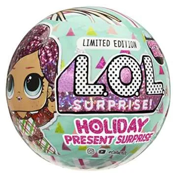L.O.L. Surprise! Holiday Present Surprise Doll Dreamin' B.B. with 7 Surprises- Limited Edition Collectible Doll Including Sparkly Accessories, Stocking Stuffers Gift for Kids Ages 4 5 6+ Years Old