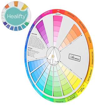 HEALIFTY Color Wheel Small Color Mixing Guide Standard Color Learning Board for Painting Drawing Adult coloring