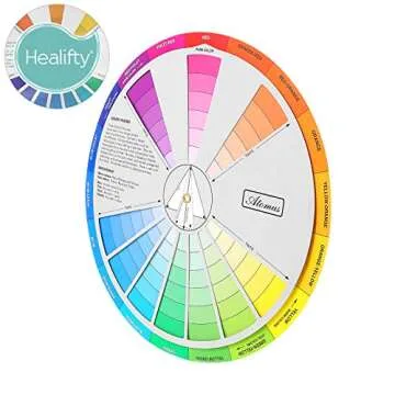 HEALIFTY Color Wheel Small Color Mixing Guide Standard Color Learning Board for Painting Drawing Adult coloring