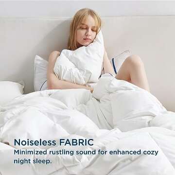 Bedsure Feather Down Comforter King Size - All Season Down Duvet Insert King, Luxurious Hotel Beddin...