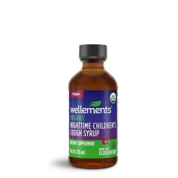 Wellements Organic Nighttime Cough Syrup for Children | 4 Fl Oz