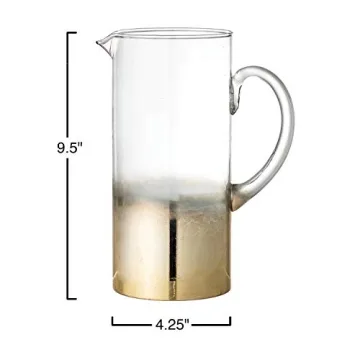 Bloomingville Glass Pitcher for Elegant Drinks Serving