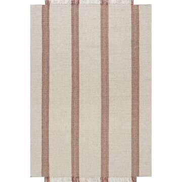Stylish Wool Area Rug by Ashley Tisdale - 8x10 Ivory