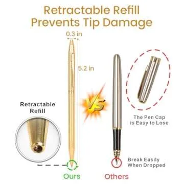 Cambond Gold Ballpoint Pens - Elegant Writing Experience