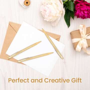 Cambond Gold Ballpoint Pens - Elegant Writing Experience