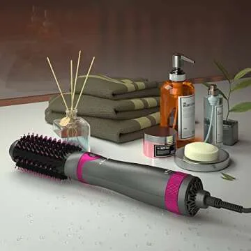 Hair Blow Dryer Brush, Salon Styler, Hot Air Hair Dryer and Volumizer Kit with Three Interchangeable Barrels | Replacement Parts Orderable