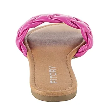 FITORY Womens Braided Slide Sandals for Summer Style