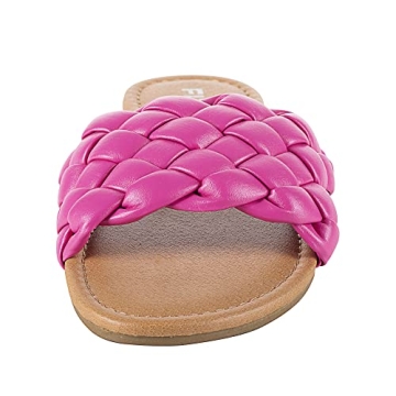 FITORY Womens Braided Slide Sandals for Summer Style