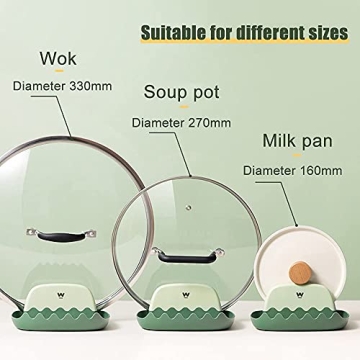 Multifunctional Lid and Spoon Rest for Organized Cooking