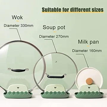 Multifunctional Lid and Spoon Rest for Organized Cooking