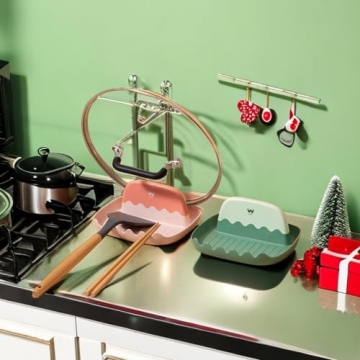 Multifunctional Lid and Spoon Rest for Organized Cooking