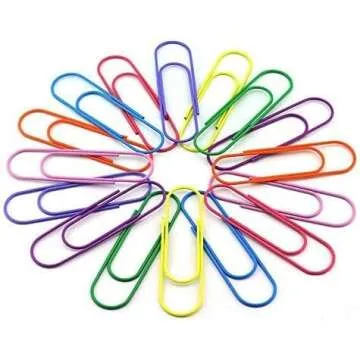 Mega Large Multicolor Paper Clips for Office & Crafts