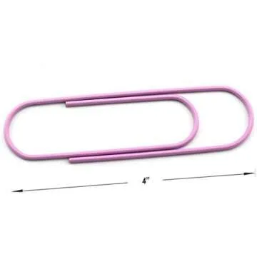 Mega Large Multicolor Paper Clips for Office & Crafts