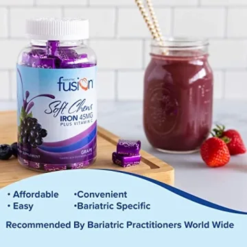 Bariatric Fusion Grape Iron Chew with Vitamin C for Bariatric Health