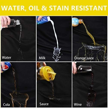 Durable Waist Apron 3 Pockets - Water Resistant, 2 Pack