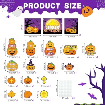 18pcs Halloween Trunk or Treat Christian Decorations Kit