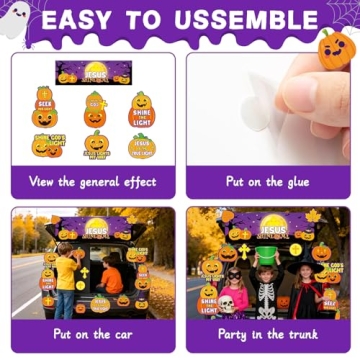 18pcs Halloween Trunk or Treat Christian Decorations Kit