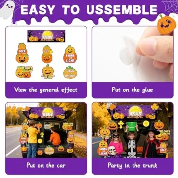 18pcs Halloween Trunk or Treat Christian Decorations Kit