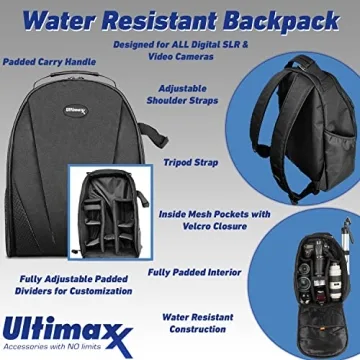 Canon EOS Rebel T100/4000D DSLR Camera with 18-55mm f/3.5-5.6 Zoom Lens and Accessory : Includes - SanDisk Ultra 64GB Memory Card, Tripod, Backpack,& Much More (18pc Bundle)