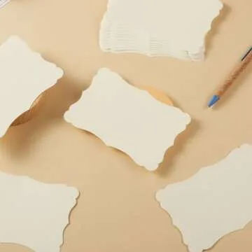 50 Blank Kraft Greeting Cards for DIY Crafting and Invites