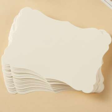 50 Blank Kraft Greeting Cards for DIY Crafting and Invites