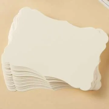 50 Blank Kraft Greeting Cards for DIY Crafting and Invites